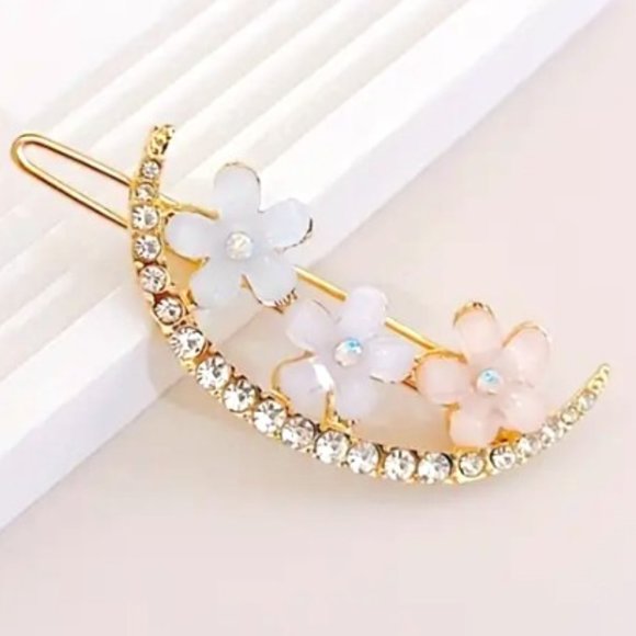 Flower Moon Hair Clips (set of 2) - Picture 1 of 4